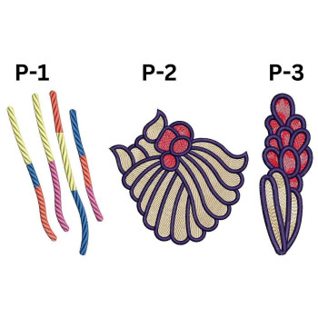 Peony Embroidery Flower