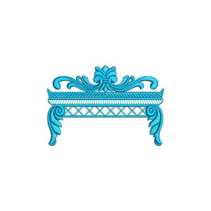 Indian Table Applique Design In Embroidery 24009