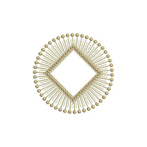 Swarovski Round Applique Embroidery Design 24080