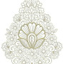 Beguiling Applique Embroidery Design 24087