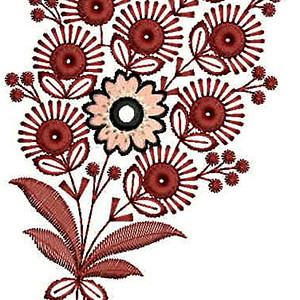 Pretty Applique Design In Embroidery 24088