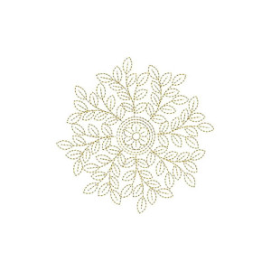 Leaf Bunch Applique Embroidery Design 24116