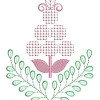 Wondrous Cross Stitch Applique Design 24123