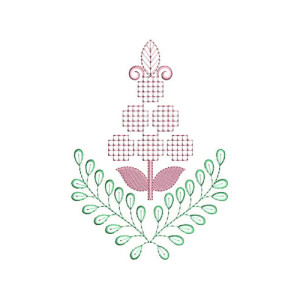 Wondrous Cross Stitch Applique Design 24123