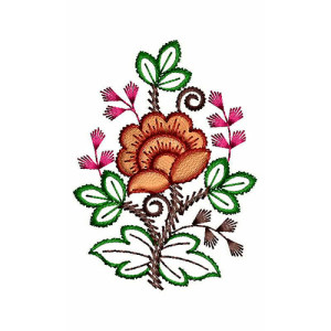 Embellished Applique Design In Embroidery 24127