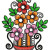 Flower Pot Embroidery Designs