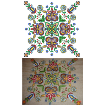 Jazzy Applique Embroidery Design 24172