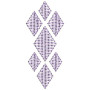 Rhombus Diamond Applique Embroidery Design 24206