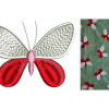 Butterfly Embroidery Design In Applique 24221