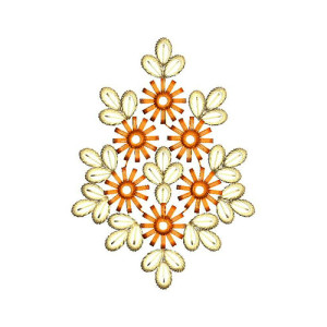 Simple Applique Embroidery Design 24395