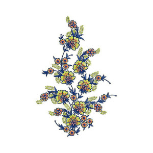 Winsome Applique Design In Embroidery 24460