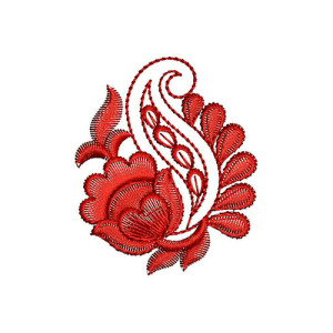 Trumpet Shaped Applique Embroidery Design 24545