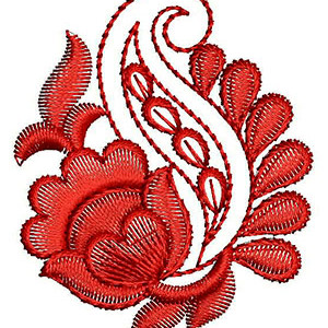 Trumpet Shaped Applique Embroidery Design 24545