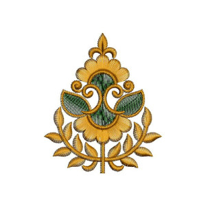 Simple Coherent Applique Embroidery Design 24548