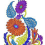 2014 Wall Art Fashion Embroidery Design