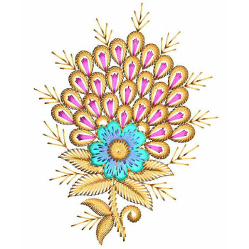 Frank Style Applique Embroidery Design 24999