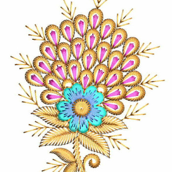 Frank Style Applique Embroidery Design 24999