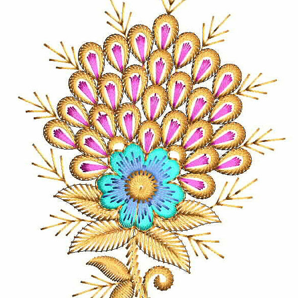 Frank Style Applique Embroidery Design 24999