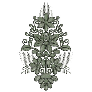 Southern Daisy Applique Embroidery Design 25077