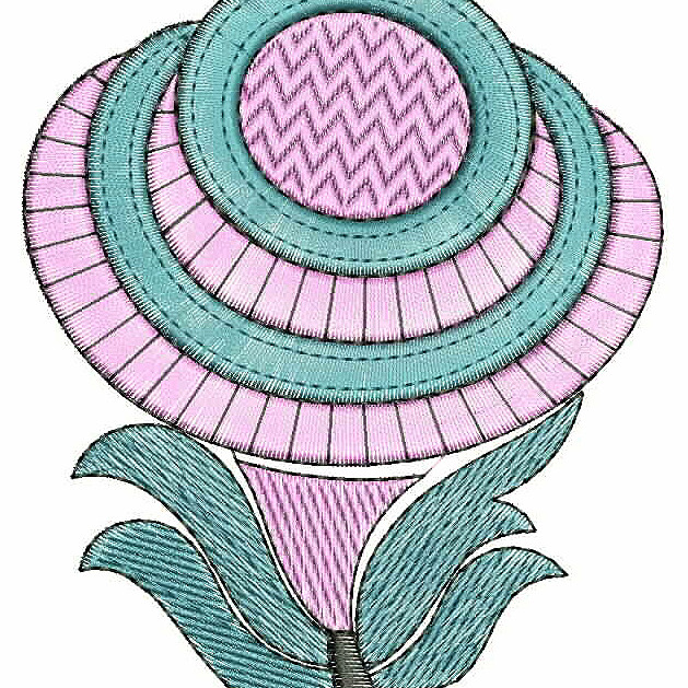 Baby Girl Dress Butta Embroidery Design 25162