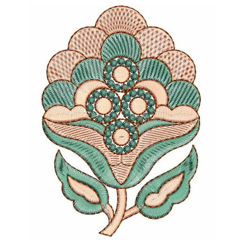 Trendy Applique Embroidery Design 25163