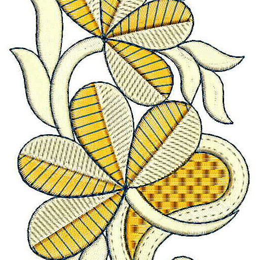 Kurti Pocket Applique Embroidery Design 25166