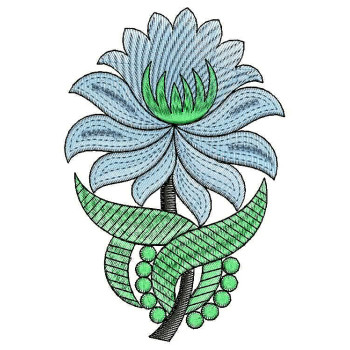 Lotus Flower Embroidery Design 25170