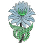 Lotus Flower Embroidery Design 25170