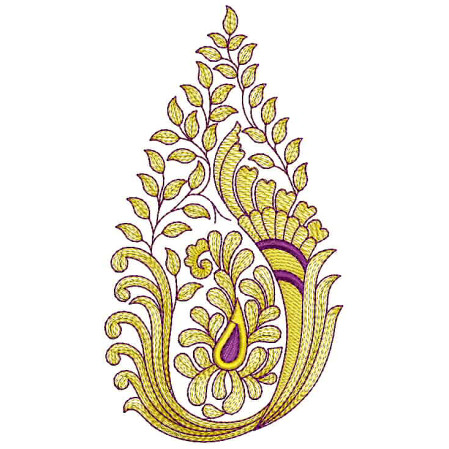 Kurti Applique Embroidery Design 25177