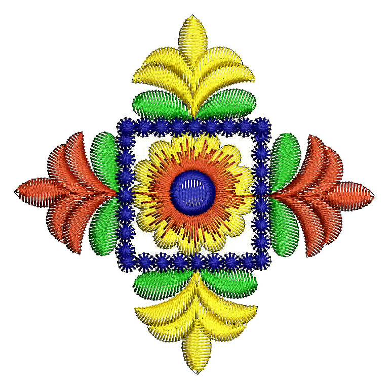 Simple Embroidery Applique Design 25738