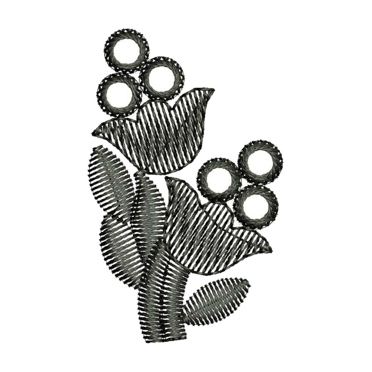 Floral Pattern Embroidery Design 25741