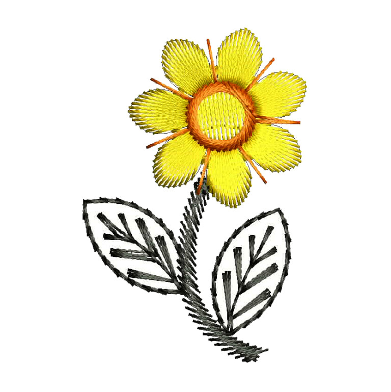 African Violets Applique Embroidery Design 25748