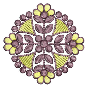 Circle Pattern In Applique Embroidery 25760
