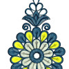 Small Butta Flower Embroidery Design 25761
