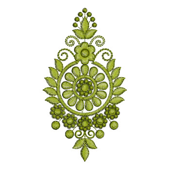 Baby Frock Patch Machine Embroidery 25763