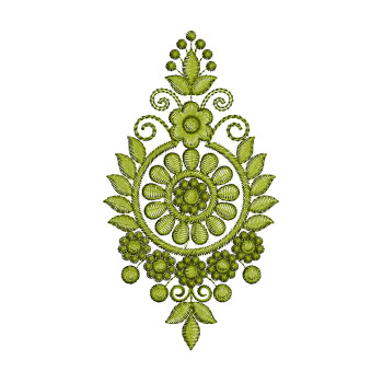 Baby Frock Patch Machine Embroidery 25763