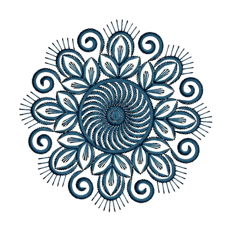 Round Butta Embroidery Design 25770