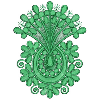 Machine Embroidery Thread Applique 25797