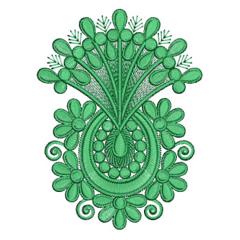 Machine Embroidery Thread Applique 25797