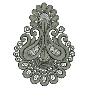 Royal Look Applique Embroidery Design 25803