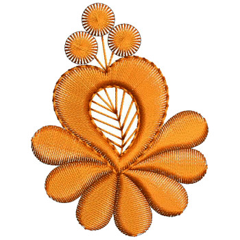 Floral Heart Machine Embroidery Design 25809