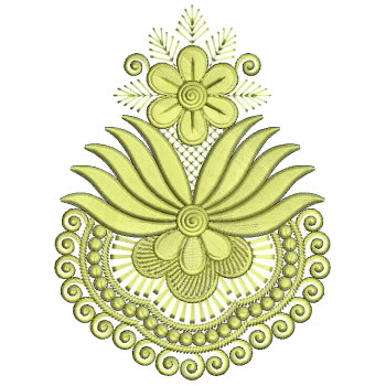Big Lotus Applique Machine Design 25811