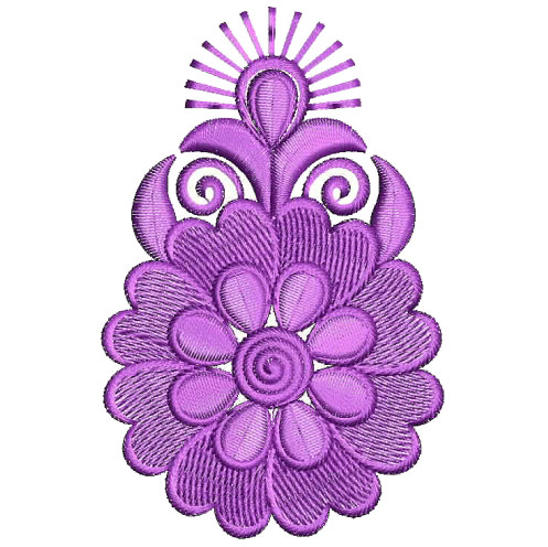 Layered Applique Embroidery Design 25824