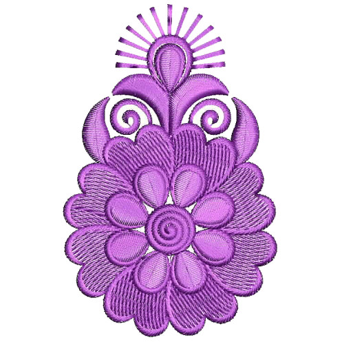 Layered Applique Embroidery Design 25824