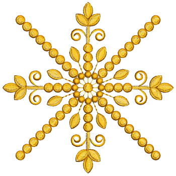 Leaf Applique Embroidery Design 25827