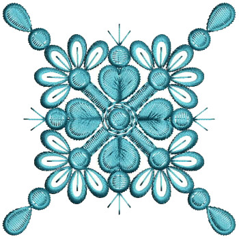 Floral Applique Machine Embroidery Design 25828