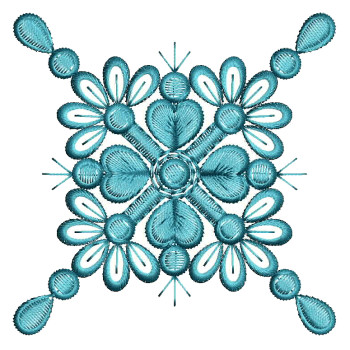 Floral Applique Machine Embroidery Design 25828