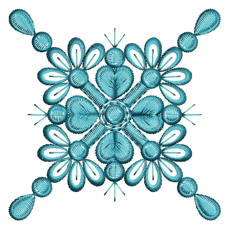 Floral Applique Machine Embroidery Design 25828