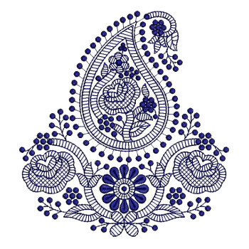 Mango Design Applique Embroidery 25830