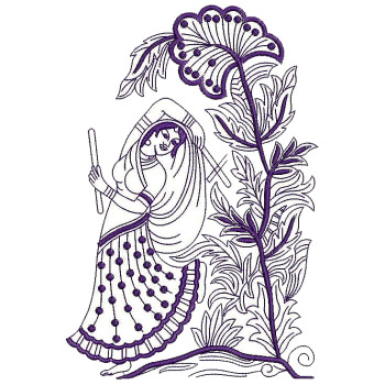 Panihari Applique Embroidery Design 25838